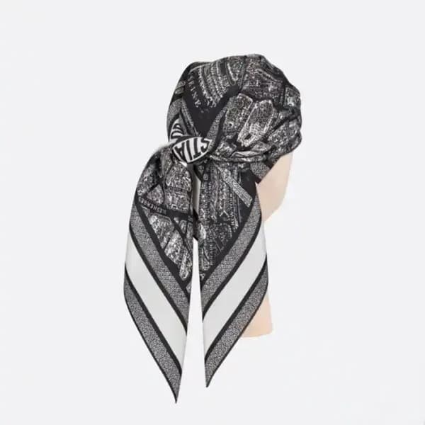디올 여성 블랙 스카프 - Dior Womens Black Scarf - di871x - 1
