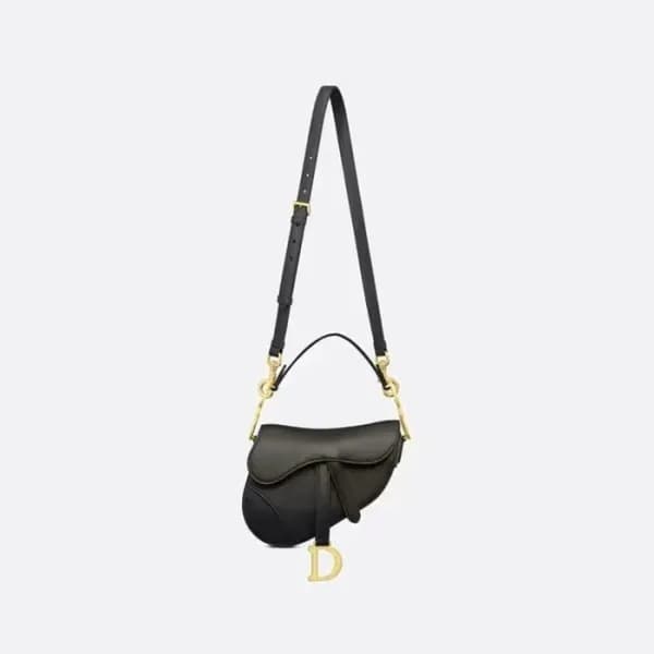 디올 여성 블랙 새들백 - Dior Womens Black Saddle Bag - dib3… - 1