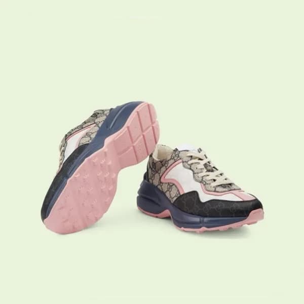 매장판 구찌 여성 핑크 라이톤 - Gucci Womens Pink Sneakers - gu… - 1