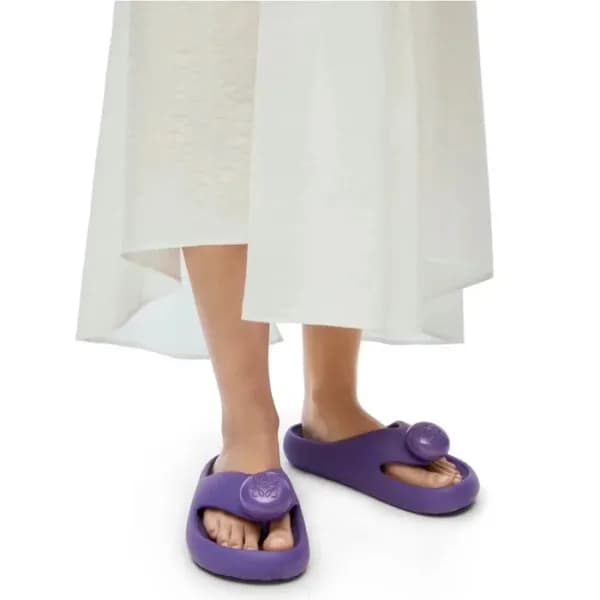 로에베 여성 퍼플 슬리퍼 - Loewe Womens Ease Mules - los948x - 1