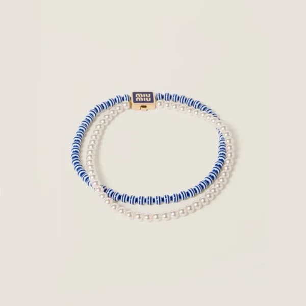 미우미우 여성 진주 목걸이 - Miumiu Womens Pearl Necklace - ac… - 1