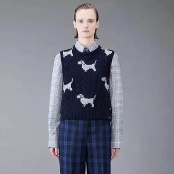 톰브라운 여성 라운드 베스트 - Thom Browne Womens Best - thc133… - 1