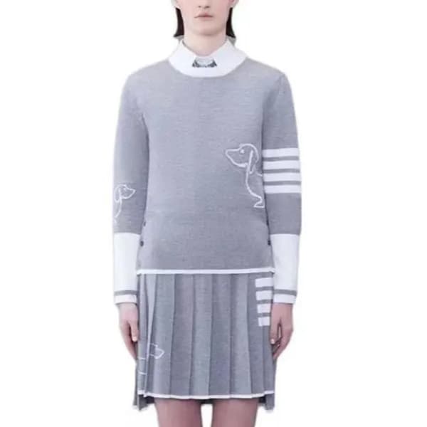 톰브라운 여성 라운드 니트 - Thom Browne Womens Knits - thc143… - 1