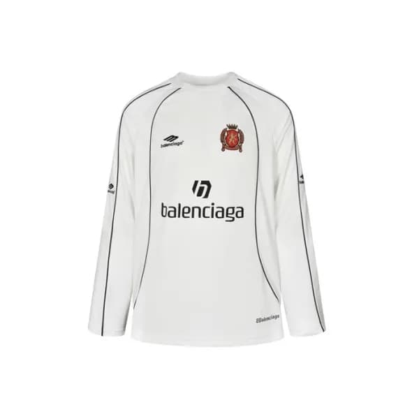 발렌시아가 남성 라운드 긴팔티 - Balenciaga Mens Round Tshirt - … - 1