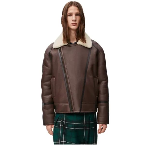로에베 남성 가죽 자켓 - Loewe Mens Leather Jacket - loc4446… - 1
