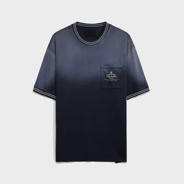 프라다 남성 라운드 반팔티 - Prada Mens Round Tshirt - prc4865… - 1