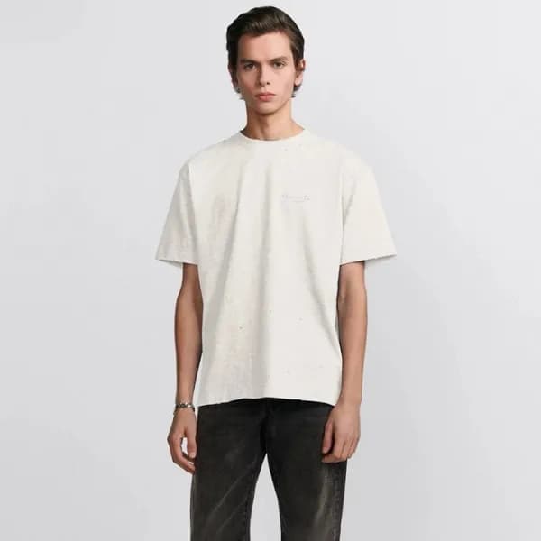 디올 남성 라운드 반팔 티셔츠 - Dior Mens Round Tshirt - dic503… - 1