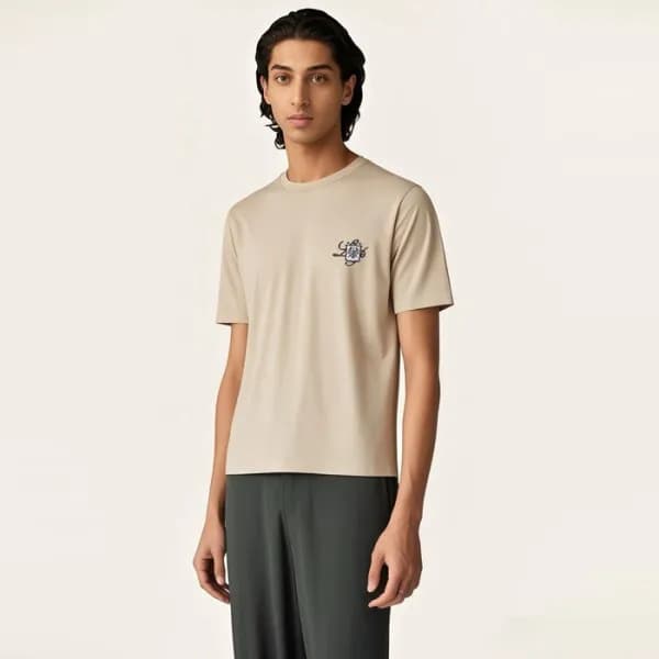 로로피아나 남성 라운드 반팔티 - Loro Piana Mens Round Tshirt - … - 1