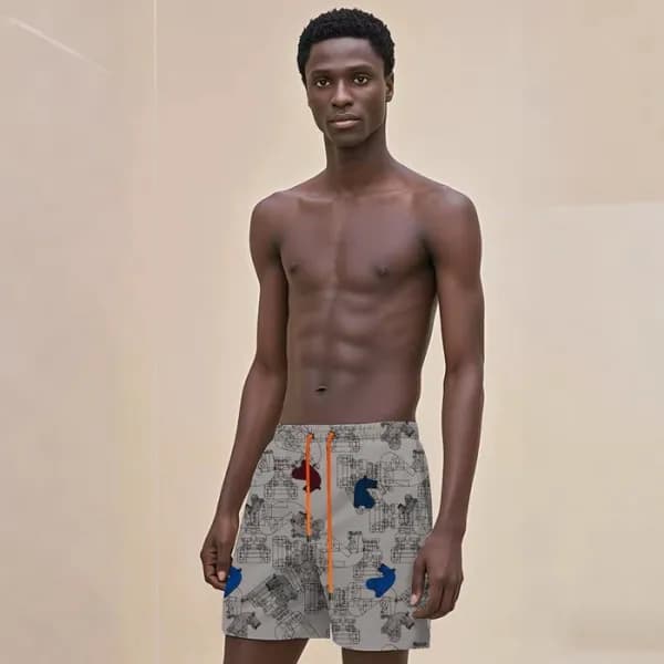 에르메스 남성 스윔 트렁크 - Hermes Mens Swim Trunks - hec6438… - 1