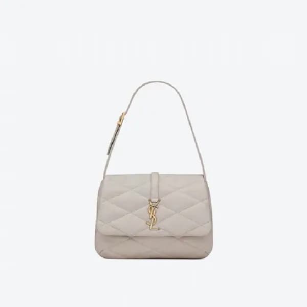 입생로랑 여성 LE57 퀄티드 호보 백 - Saint Laurent Womens LE57 … - 1