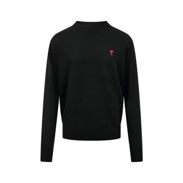 아미 남/녀 라운드 니트 - Ami Unisex Round Knitwear - amc812… - 1