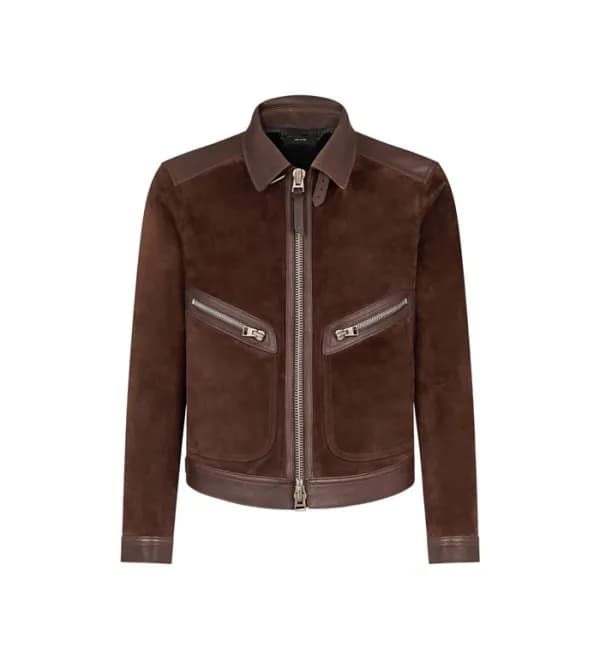 톰포드 남성 가죽 자켓 - Tom Ford Mens Leather Jacket - toc8… - 1