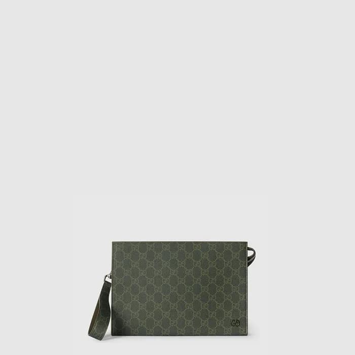 구찌 남성 GG 모노그램 스몰 파우치 - Gucci Mens GG Monogram Smal… - 1