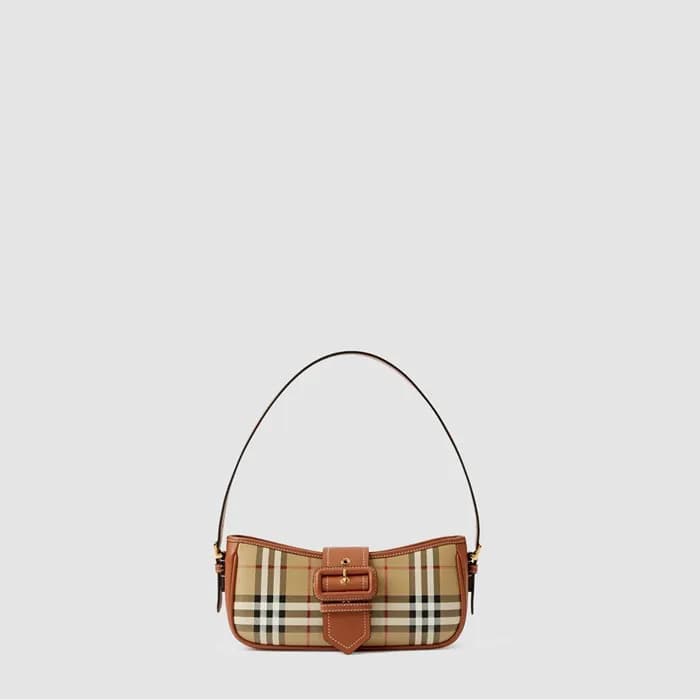 버버리 여성 체크 슬링 백 - Burberry Womens Check Sling Bag -… - 1