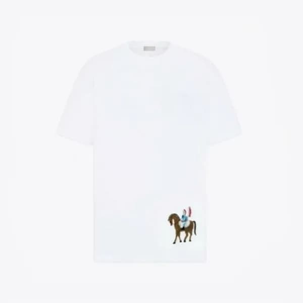 디올 남성 라운드 반팔 티셔츠 - Dior Mens Round Tshirt - dic129… - 1