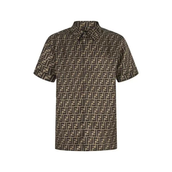 펜디 남성 FF 반팔 셔츠 - Fendi Mens FF Shirts - fec12937x - 1