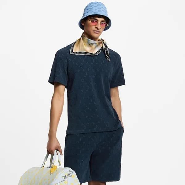 루이비통 남성 라운드 반팔티 - Louis vuitton Mens Round Tshirt … - 1