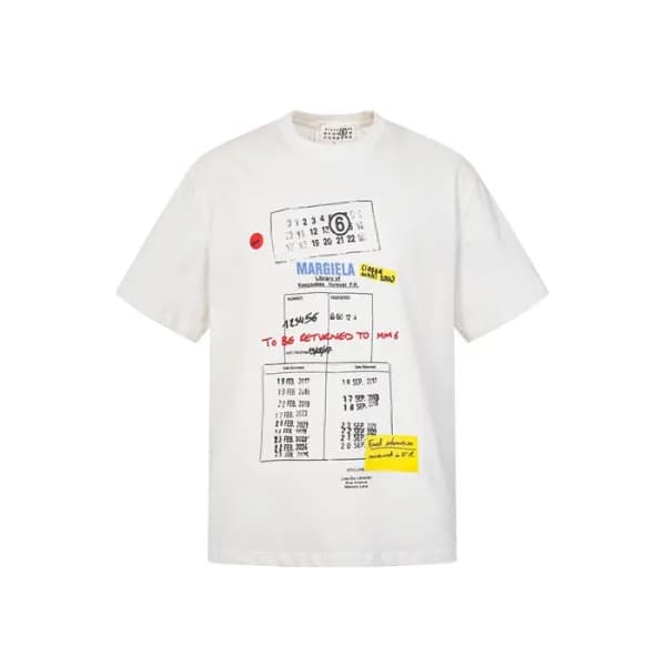 메종 마르지엘라 남성 반팔 티셔츠 - Maison Margiela Mens Round Ts… - 1