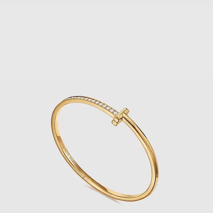 티파니 여성 T1 다이아 뱅글 브레이슬릿 - Tiffany & Co Womens T1 Diamond Bangle Bracelet - acc9102x - 1