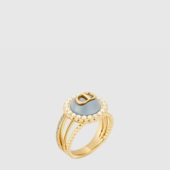 디올 여성 쁘띠 CD 스터드 반지 - Dior Womens Petit CD Stud Ring - acc9329x - 1