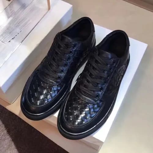 [보테가 베네타] 인테르치아토 블랙 남성용 스니커즈 bv0001x - Bottega Ven… - 1