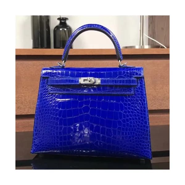 Hermes Kelly Crocodile Leather Tote Shoulder Bag ,… - 1