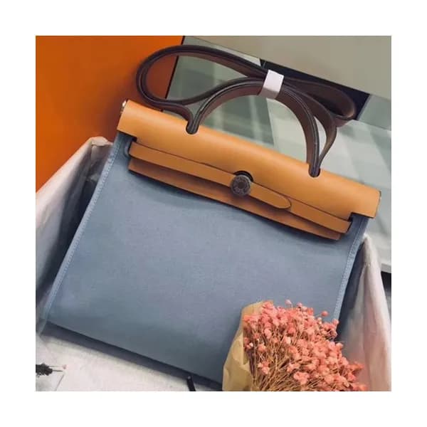 Hermes Herbag Canvas Tote Shoulder Bag ,31cm - 에르메… - 1