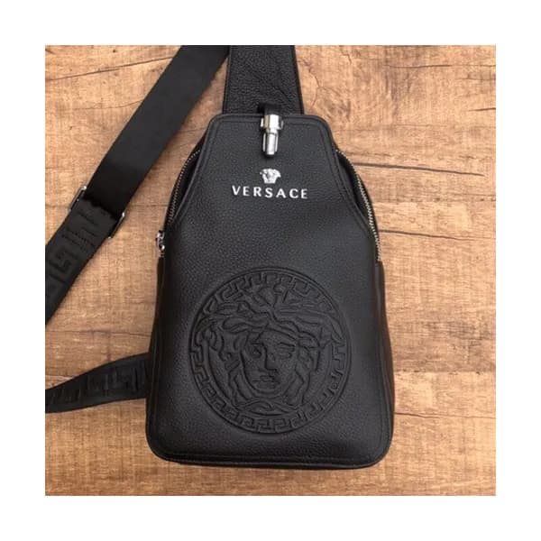 Versace 2018 Leather Hip Sack ,27CM - 베르사체 2018 레… - 1