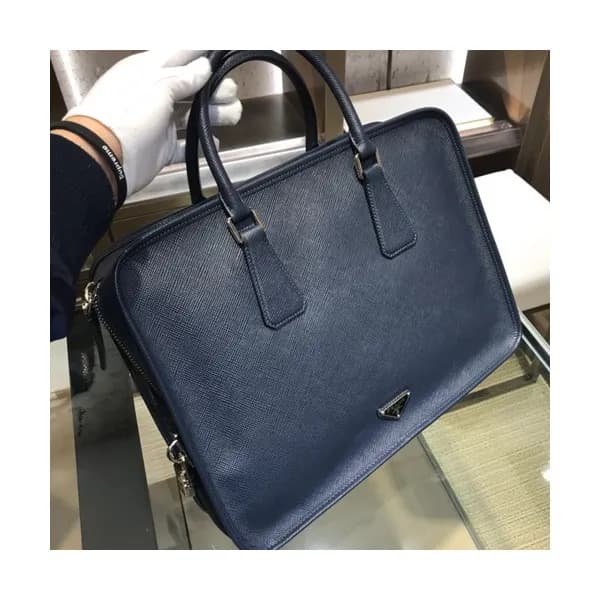 Prada Saffiano Mens Business Bag ,37.5CM - 프라다 사피아… - 1