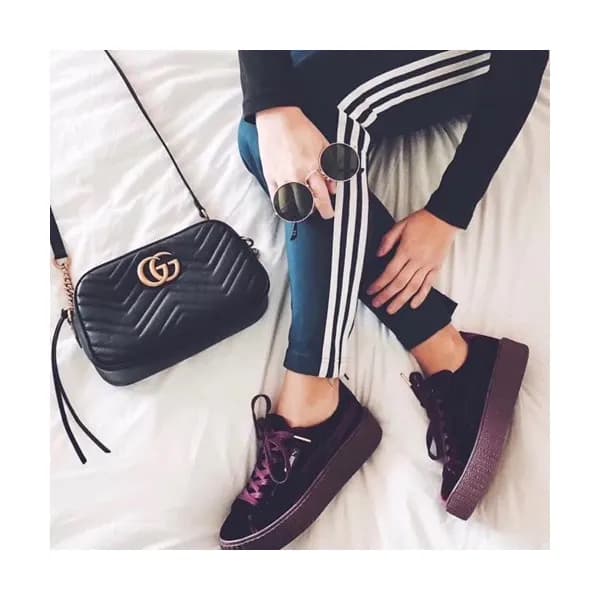 Gucci Marmont Matlase Leather Camera Shoulder Bag,… - 1