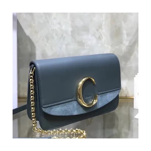 Chole 2019 C Leather Shoulder Bag, 21cm - 끌로에 201… - 1