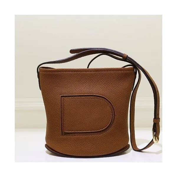 Delvaux 2019 Pin Leather Shoulder Bag,20CM - 델보 20… - 1