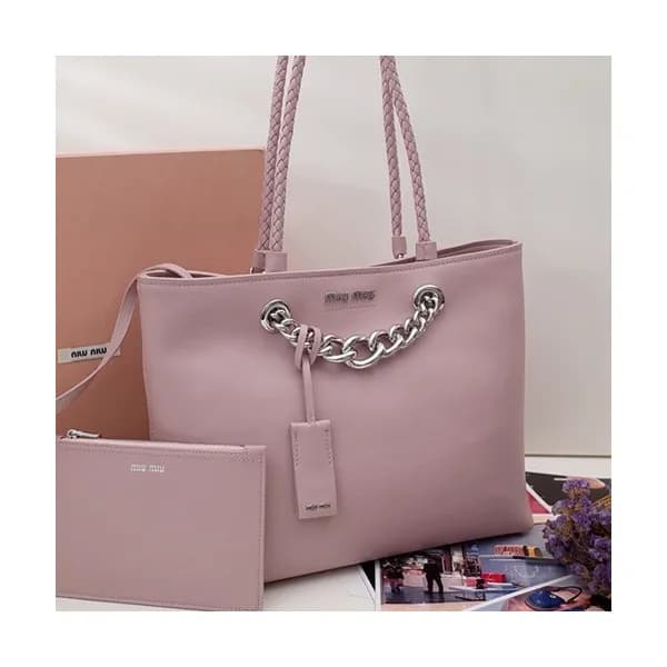 MiuMiu 2019 Tote Shoulder Shopper Bag,30cm - 미우미우 … - 1