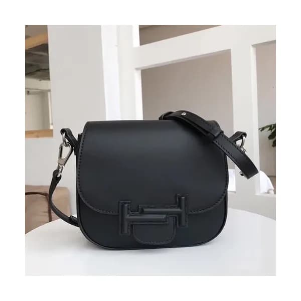 Tod's 2019 Double T Leather Shoulder Bag,22cm … - 1