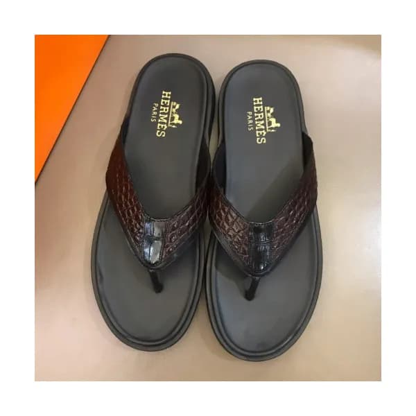 Hermes 2019 Mens Classic Leather Flip-flap - 에르메스 … - 1