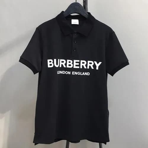 Burberry 2019 Mens Logo Polo Cotton Short Sleeved … - 1