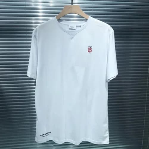 Burberry 2019 Mm/WmCrew -neck Cotton Short Sleeved… - 1