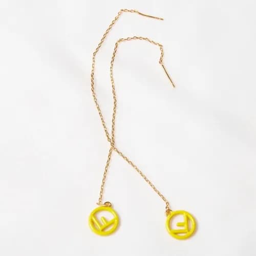 FENDI Earring - 펜디 여성용 귀걸이 fen0004.컬러(옐로우) - 1