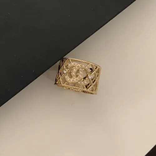 Chanel Ring -샤넬 여성용 18K 도금 골드 반지 cha0168.컬러(옐로우 골… - 1