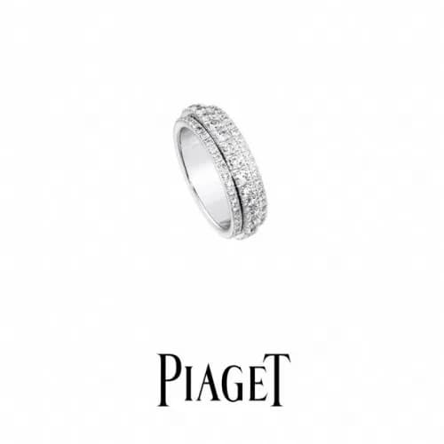 Piaget Ring -피아제 여성용 18K 도금 골드 반지 pia0002.컬러(화이트 … - 1