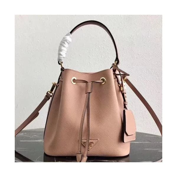 Prada 2019 Woman Leather Bucket Tote Shoulder Bag,… - 1