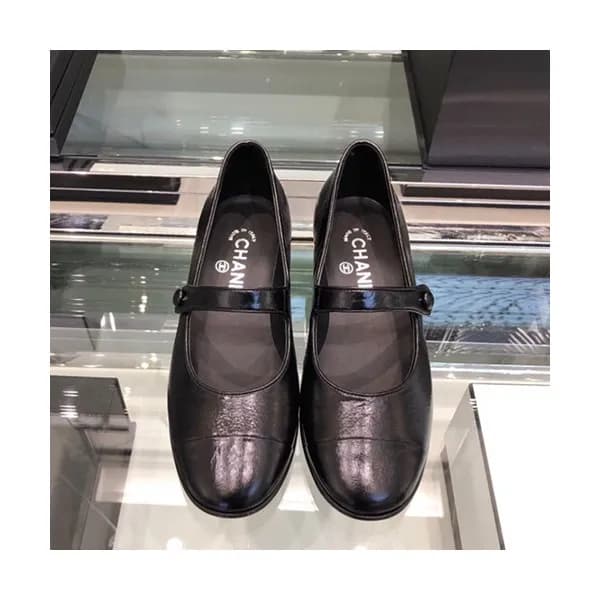 Chanel 2019 Ladies Leather Middle Heel Ballet Shoe… - 1