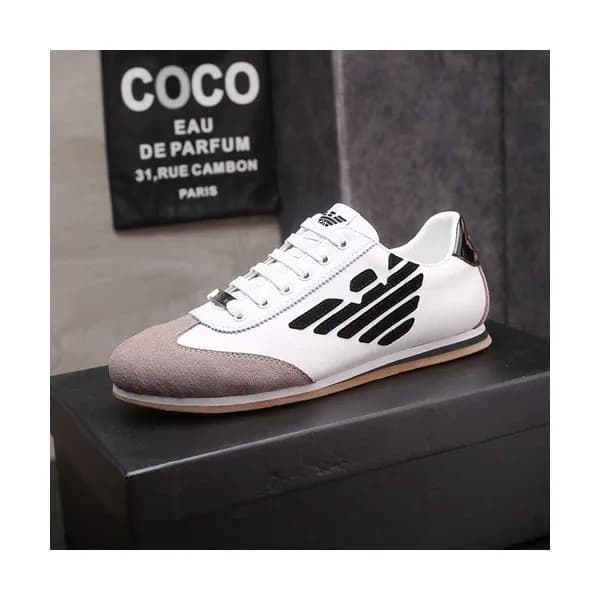 Armani 2019 Mens Leather Sneakers - 알마니 2019 남성용 … - 1