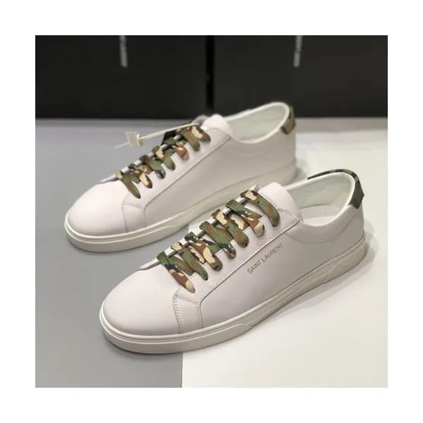 Saint Laurent 2019 Mens Leather Sneakers - 입생로랑 2… - 1
