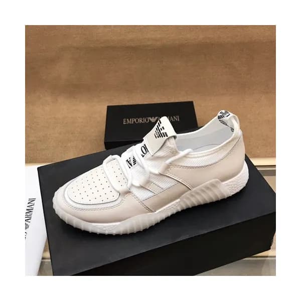 Armani 2019 Mens Leather Sneakers - 알마니 2019 남성용 … - 1