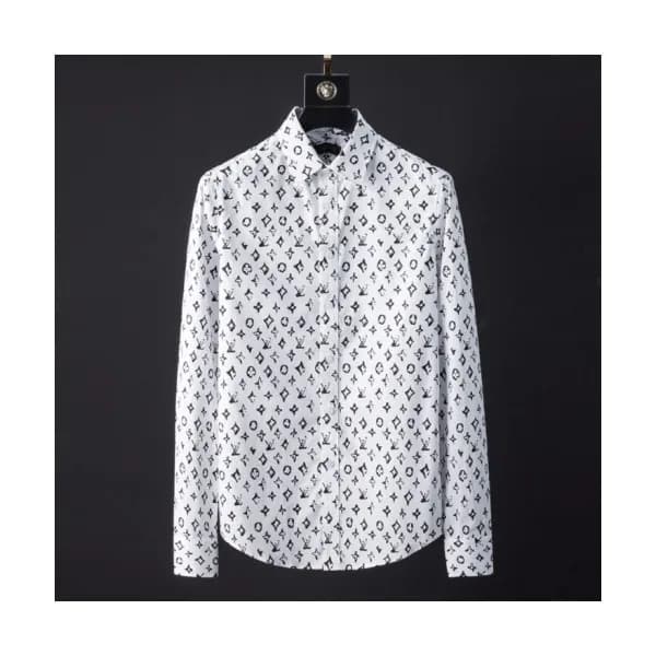 Louis vuitton 2019 Mens Logo Slim Fit Cotton shirt… - 1