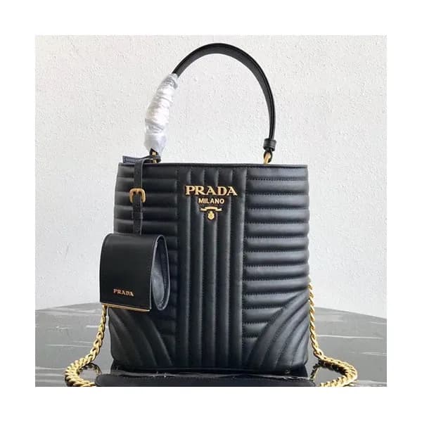 Prada 2019 Double Saffiano Tote Shoulder Bag,23cm… - 1