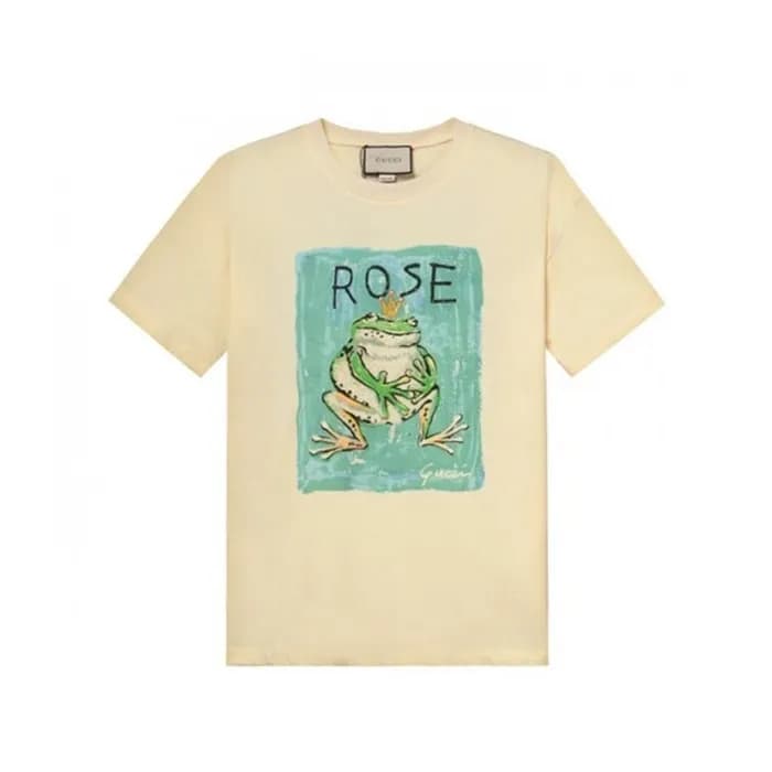 Gucci Unisex Ivory Tshirt - 구찌 남/녀 코튼 반팔 티셔츠 Guc17… - 1