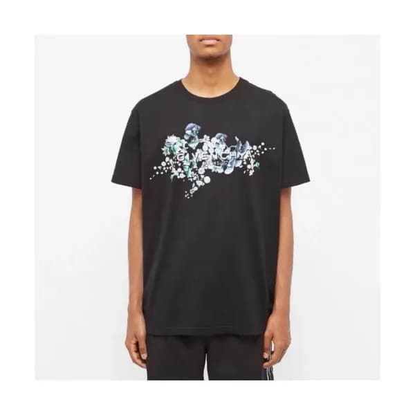 [지방시]Givenchy 2020 Mens Logo Cotton Crew-neck Shor… - 1