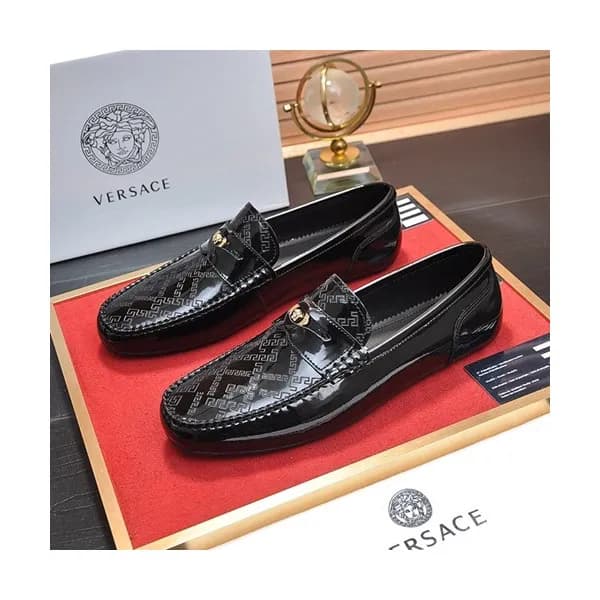 Versace 2020 Mens Leather Loafer - 베르사체 2020 남성용 레… - 1